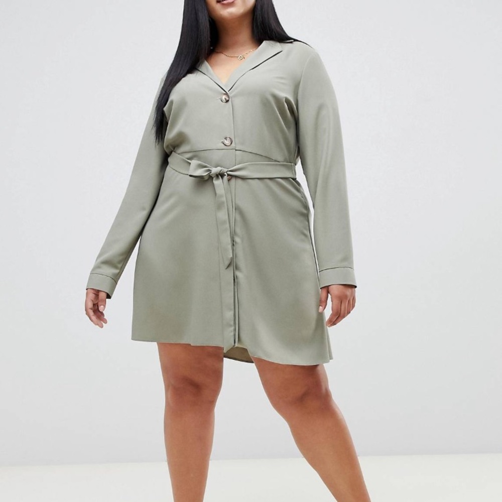 Mini shirt dress with buttons